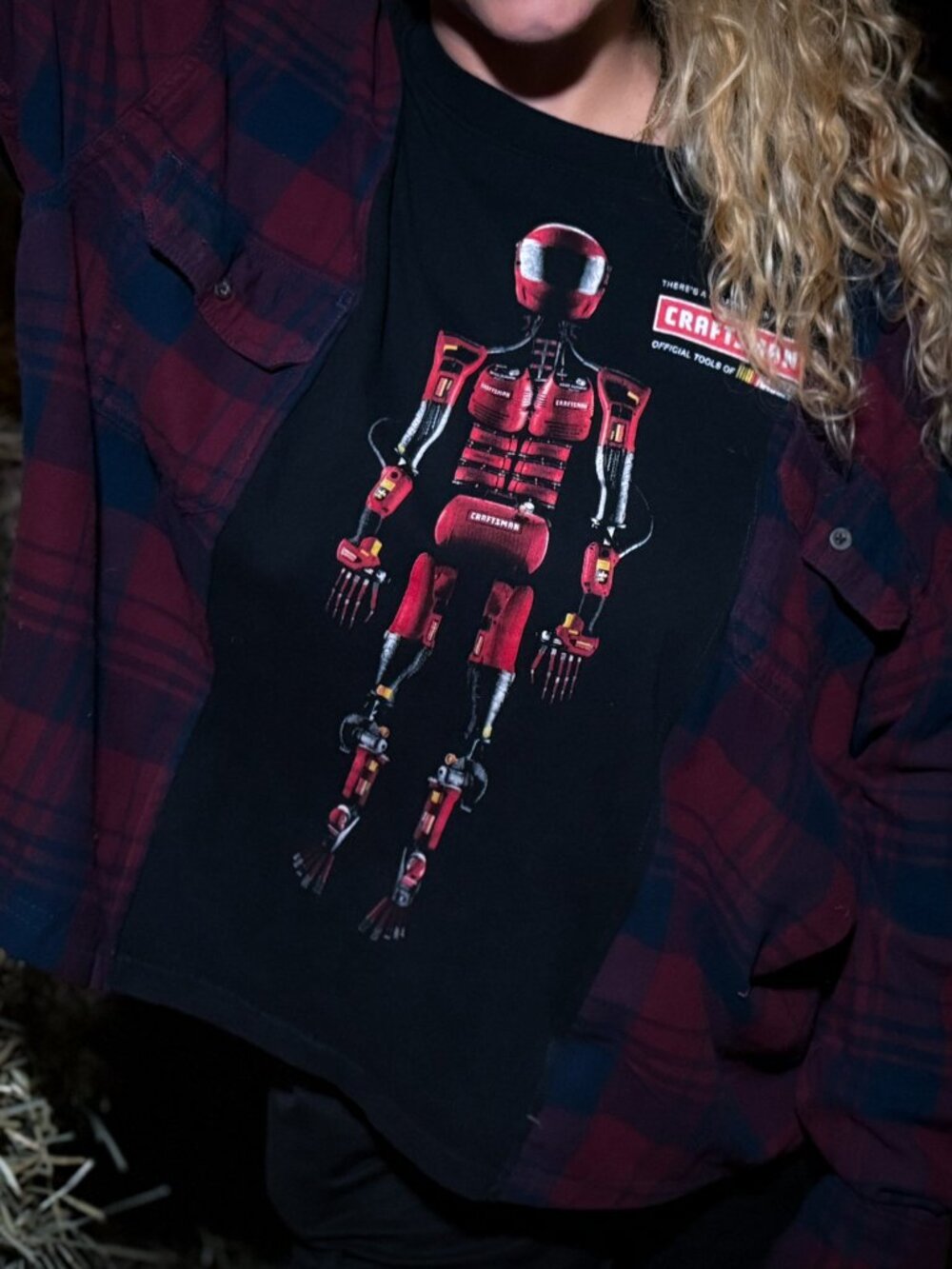 Upcycled Craftsman Longsleeved Flannel T